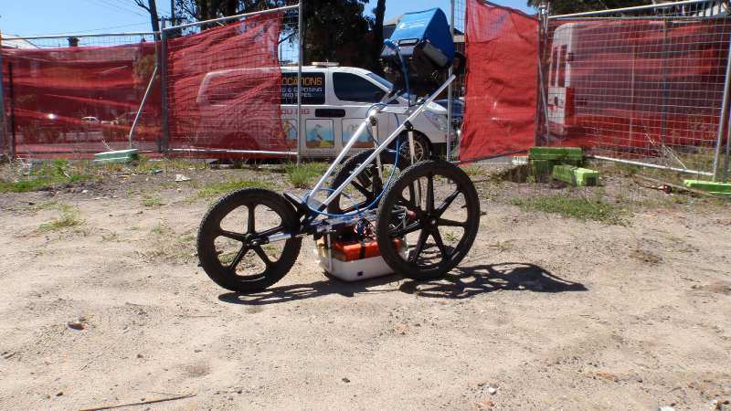 Geelong Cable Locations clearing site with GPR